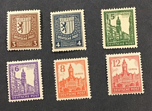 D　GERMAN　THROUCH　PICTURE Germany Deutsche Post 1946 VF-XF MNH Lot Of Six Leipzig | eBay