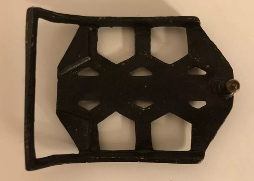 Vintage 70s JERUSALEM Belt buckle Brass Metal Holy Land Travel Souvenir 3