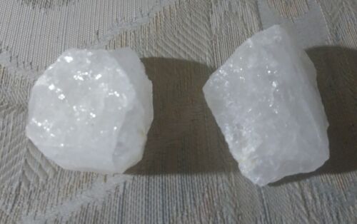 Clear White Raw Quartz 2 Precious Gem Stones 12 Oz Crystal Roc...