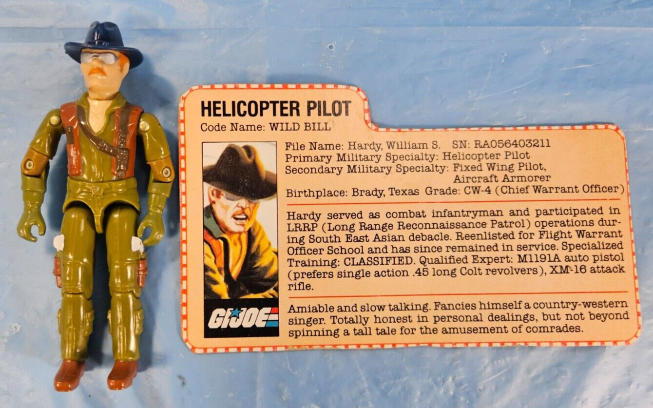 GI Joe 1984 Dragonfly Pilot Wild Bill Action Figure. | eBay