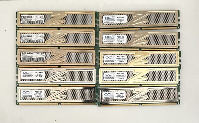 OCZ 1GB PLATINIUM & Gold EDITION XTC PC2-6400, 5400 Lot Of 10
