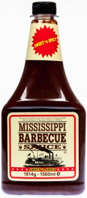 (3,85€/1kg)  Mississippi Barbecue Sauce Sweet'n Spicy 1814g BBQ Sauce