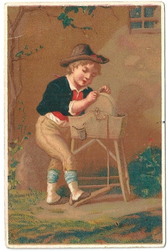 Chromo Chapellerie Ragot Peignan Affutage Enfantina 