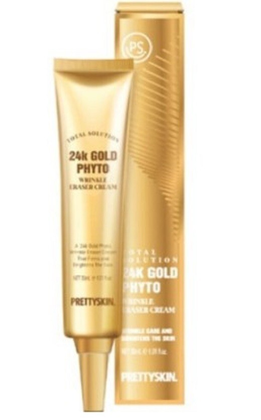 アイケア PRETTYSKIN 24K WRINKLE ERASER CREAM Prettyskin total solution 24k gold phyto Eraser cream 30ml