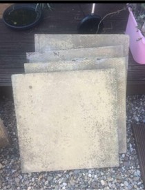 13 3x2 reclaimed concrete paving flags shed base patio 