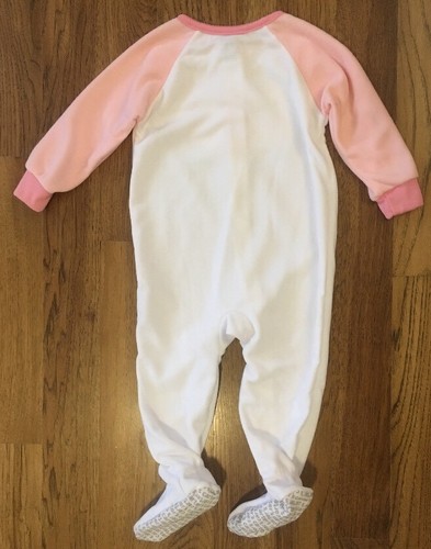 New Without Tags- Baby/Toddler Girls Footed Pajamas Size 18 Months: Lamb/Sheep
