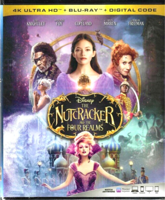 The Nutcracker and Four Realms , 4K Ultra HD NEW! Blu Ray, Disney, Ultimate Ed