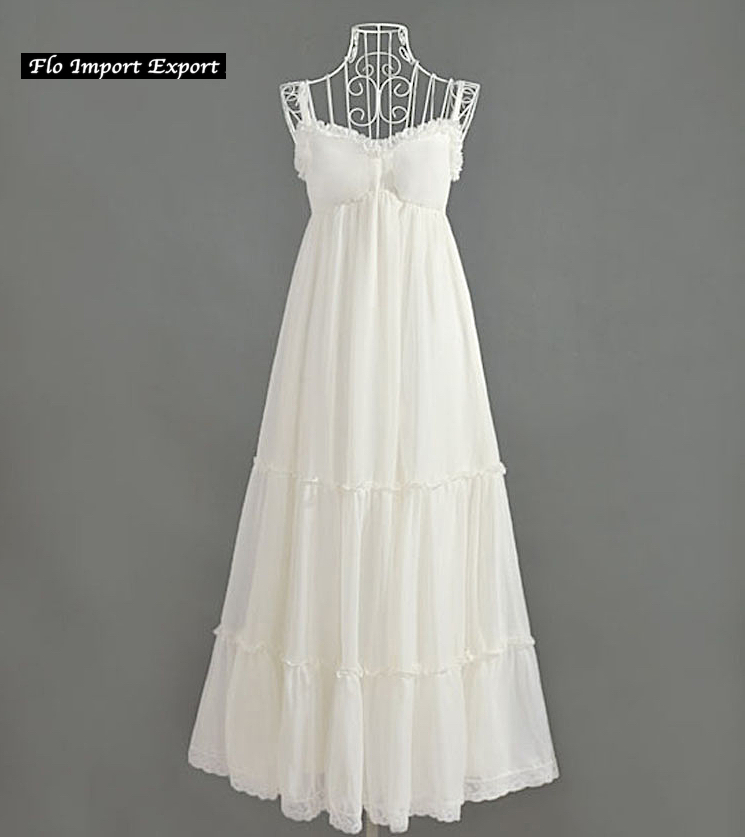 Kleid Lang Frau Sommer Weiss Frau Maxi Sommer Weiss Kleid 1102 Ebay