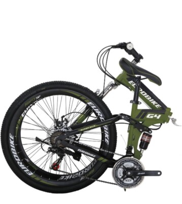 eurobike g4 folding mountain bike 26 inches 21 speed full suspension bicycle mtb 302694329124