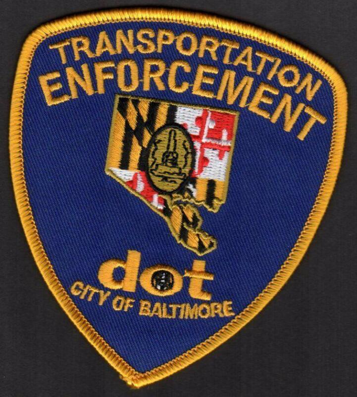 City of Baltimore Maryland Transportation Enforcement Patch DOT  NOS