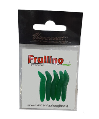 FRULLINO ESCA PER TROTA COLORE VERDE SCURO VINCENT SPINNING TROTA LAGO FIUME