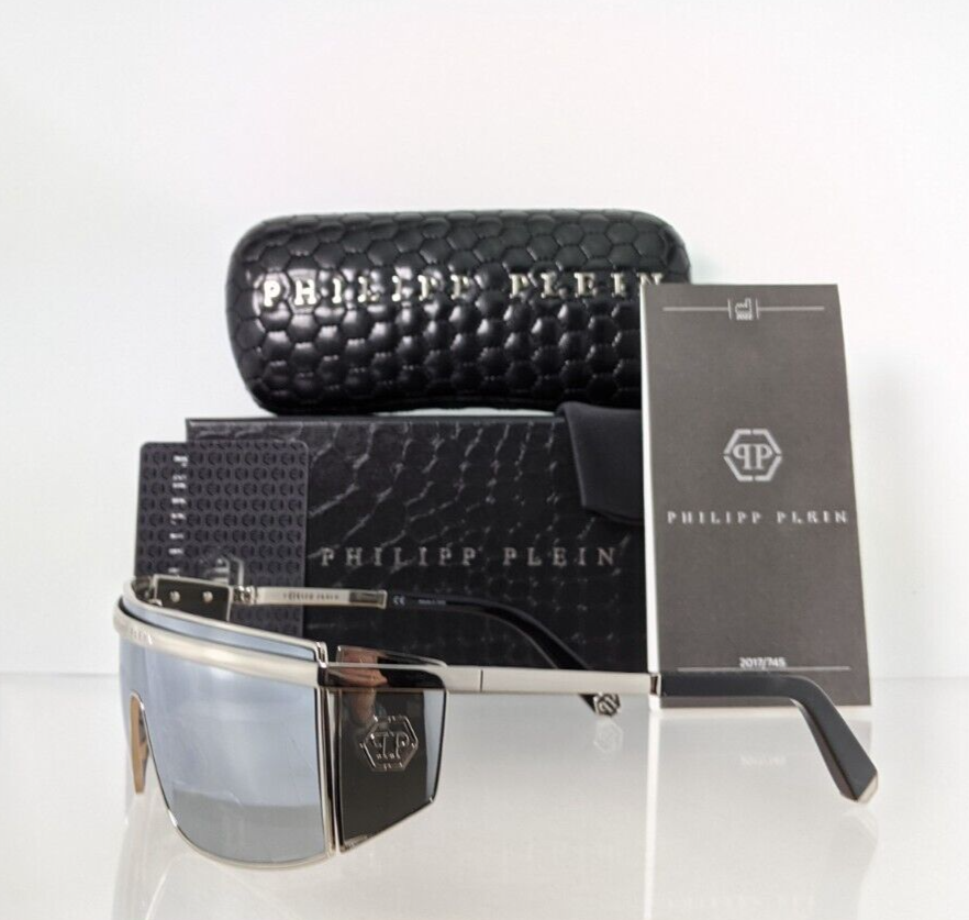 Pre-owned Philipp Plein Authentic  Sunglasses Spp 005 Col 722x Brave Shade Spp005 Frame In Silver