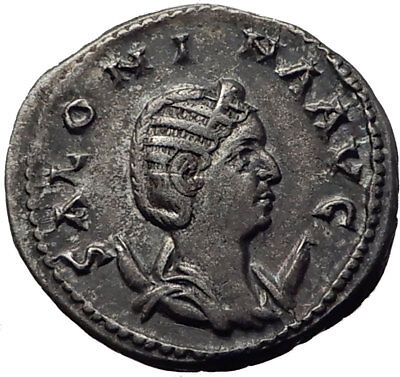 SALONINA wife of Gallienus 256AD Rome Authentic Ancient Silver Roman Coin i65336