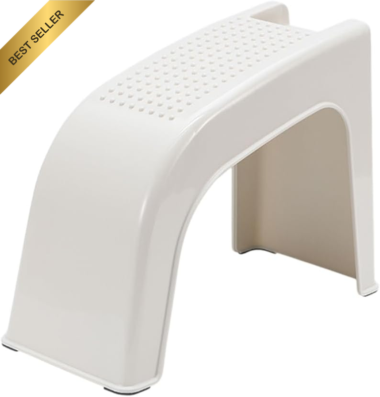 Foot Care Stool for Nail Clipping and Leg Shaving, 14.9×6.49×11In Non-Slip Plast