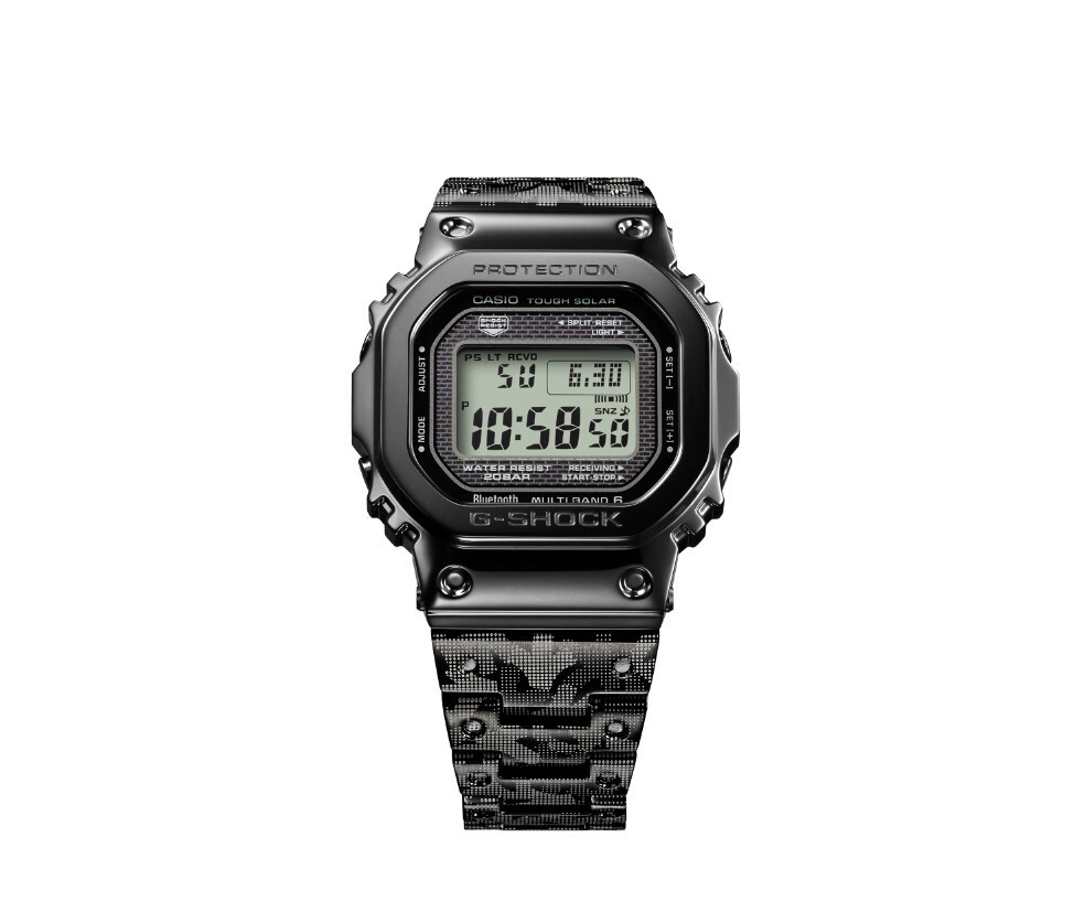 Pre-owned Casio G-shock 40th Anniversary Edition 5000 Series Black Men Watch Gmwb5000eh-1