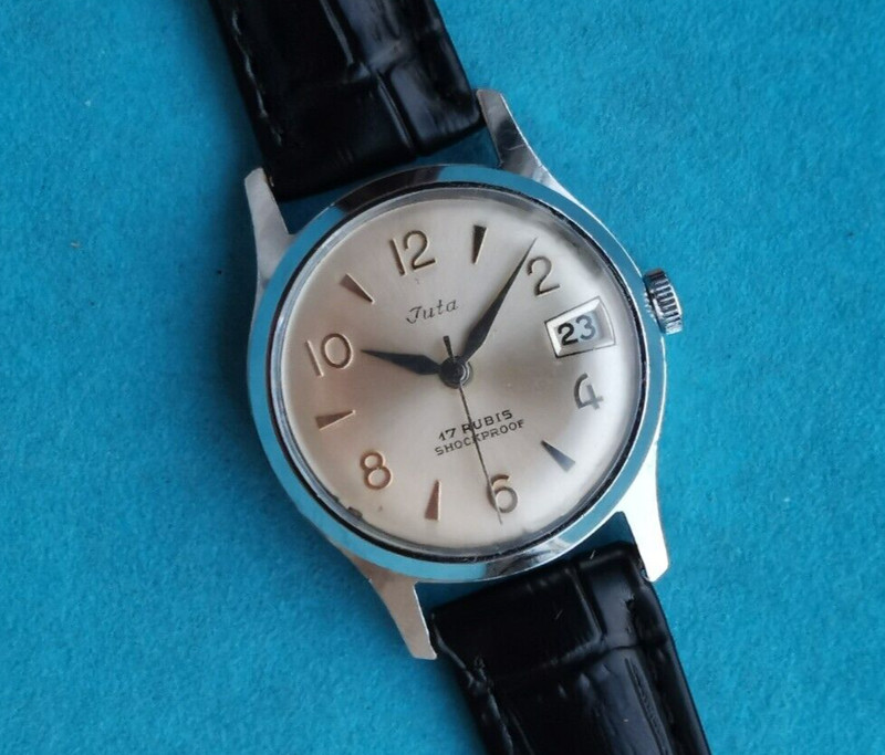 Montre Vintage Wirst Juta Shockproof 17 Jewels Swiss Made 1950-1960'S