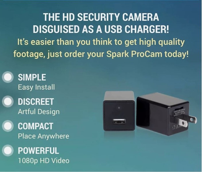 32GB SPARK PROCAM SUPER HIGH QUALITY 1080P HD USB SECURITY CAMERA - Image 3