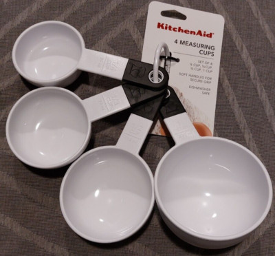 NEW Kitchen Aid 4 Measuring Cups White -4347