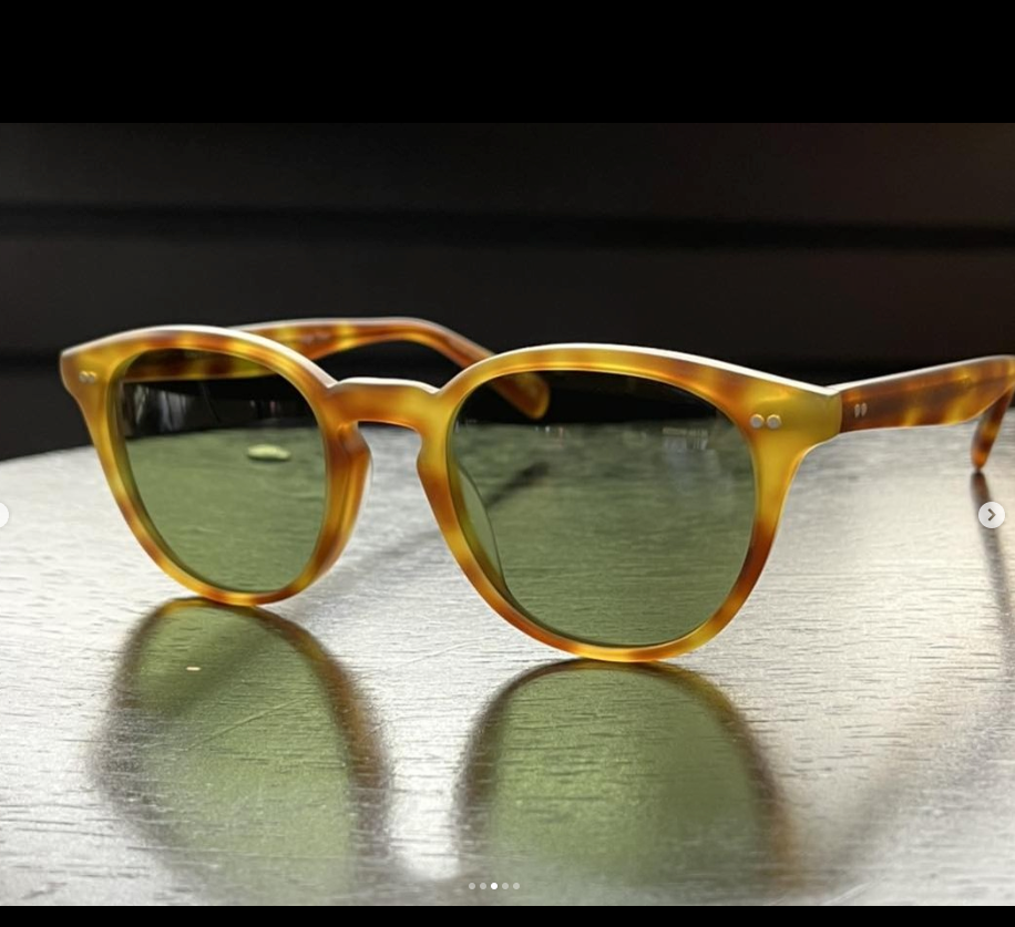 Pre-owned Oliver Peoples Desmon Sun 48mm Semi-matte Lbr /green Msrp$545 Cumberbatch's Fav