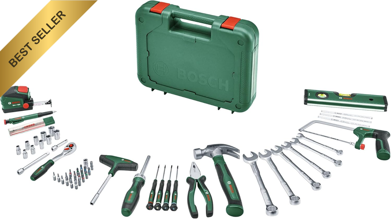 64Pcs Advanced Hand Tool Set Versatile DIY Kit with Pliers Wrenches Hammer