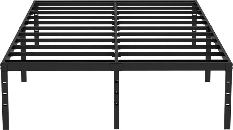 Metal Platform, Max 3500lbs Heavy Duty Metal Slat Support,14