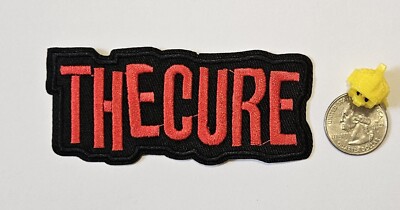The Cure Patch Pop Rock Gothic Alt Band Embroidered Iron On 4'' x 1.75'' Free Ship