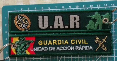 Llavero bordado U.A.R. UNIDAD DE ACCIÓN RÁPIDA UAR GUARDIA CIVIL ESPAÑA MILITAR