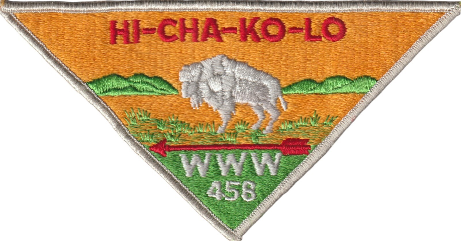 Hi-Cha-Ko-Lo Lodge 458 Quivira Council KS Jacket Patch Grey Bdr (AR3306)