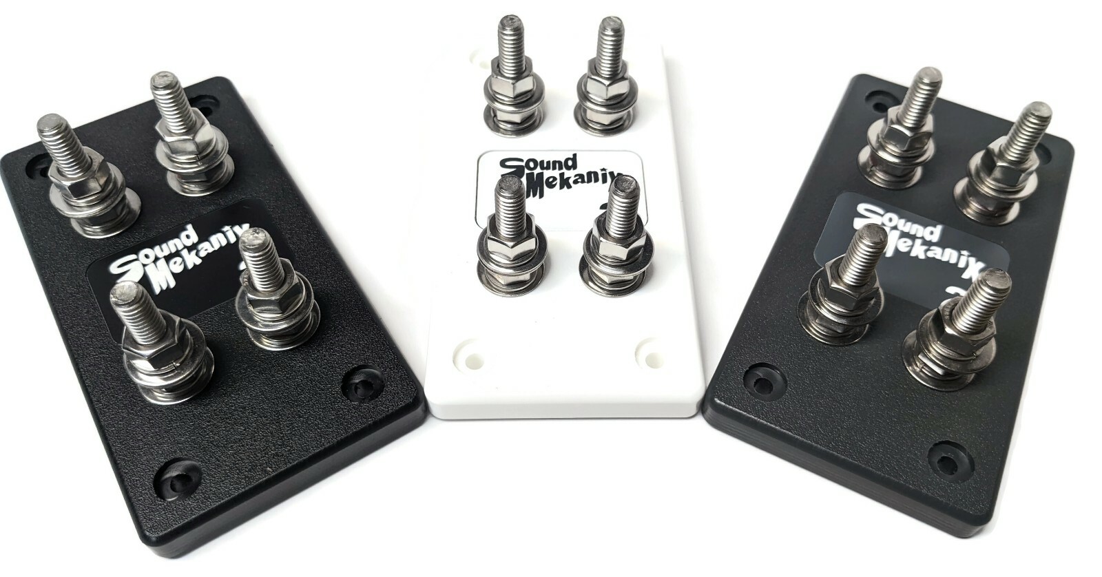 Heavy Duty Dual (2 Spot) Bolt ANL Fuse Holder - Pass Thru - Made in USA