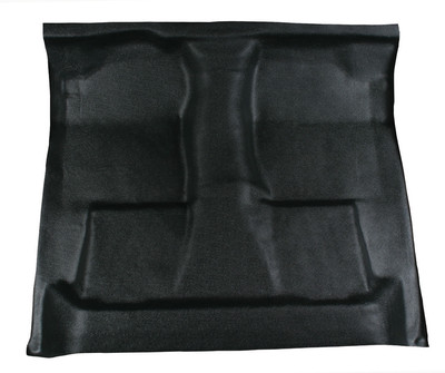 Black Vinyl Floor Mat - replaces carpet 98-02 Dodge RAM 2500 ext quad cab 4 door