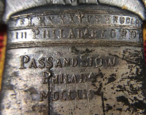 1899 GAR Member Badge 33rd National Encampment In Philadelphia