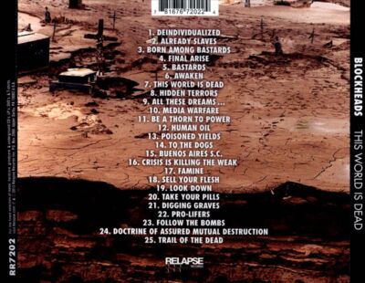 BLOCKHEADS (FRENCH GRINDCORE) - THIS WORLD IS DEAD NEW CD BLOCKHEADS (FRENCH GRINDCORE) - THIS WORLD IS DEAD NEW CD