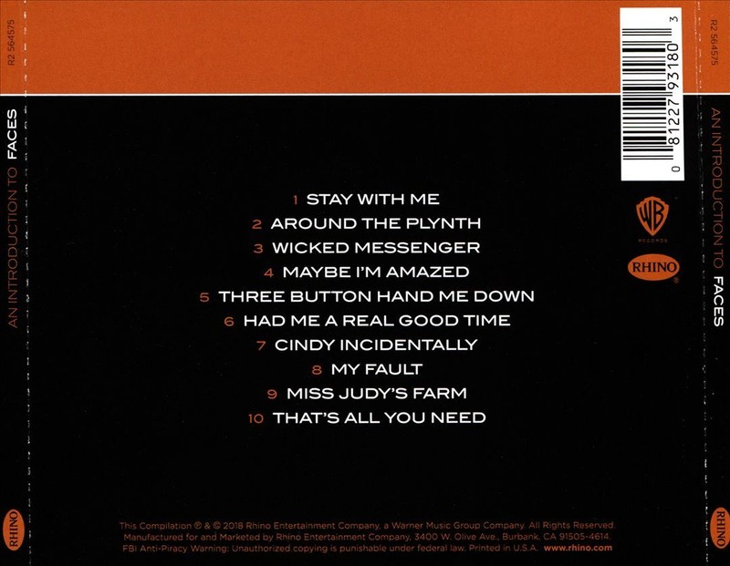 FACES - AN INTRODUCTION TO * NEW CD