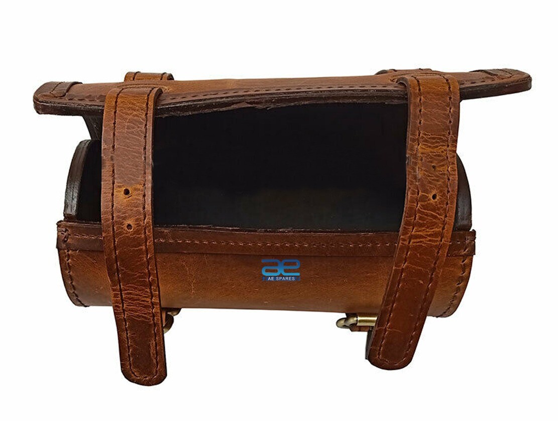 Genuine Leather Tool Roll Bag For Norton Royal Enfield BSA Trumph AJS 
