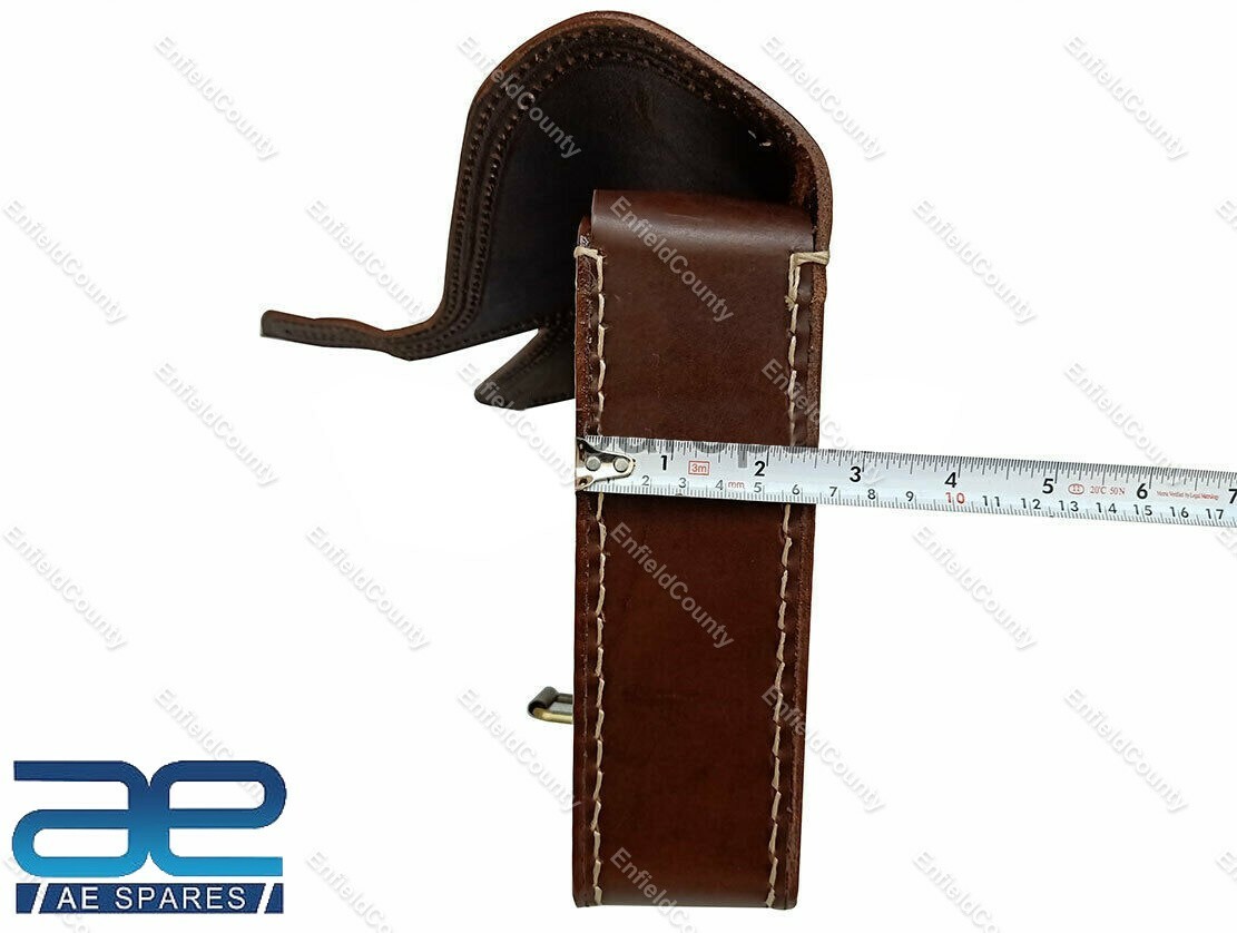 For Royal Enfield Interceptor 650cc Side Panel Bag Genuine Leather Brown 