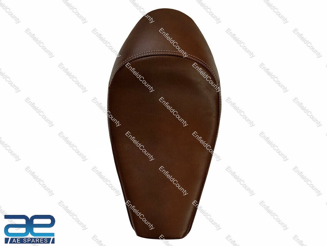 For Royal Enfield Classic 350 500 Genuine Leather Low Rider Solo Seat Brown  