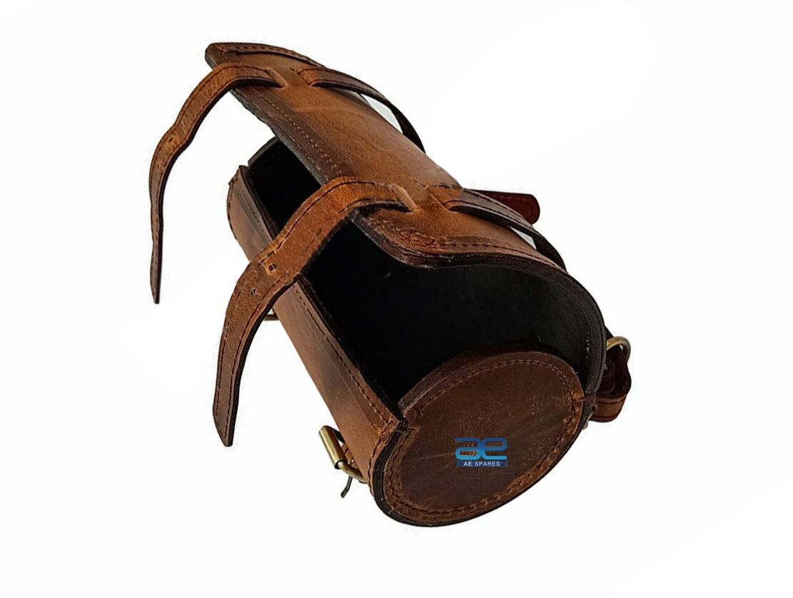 Genuine Leather Tool Roll Bag For Norton Royal Enfield BSA Trumph AJS 