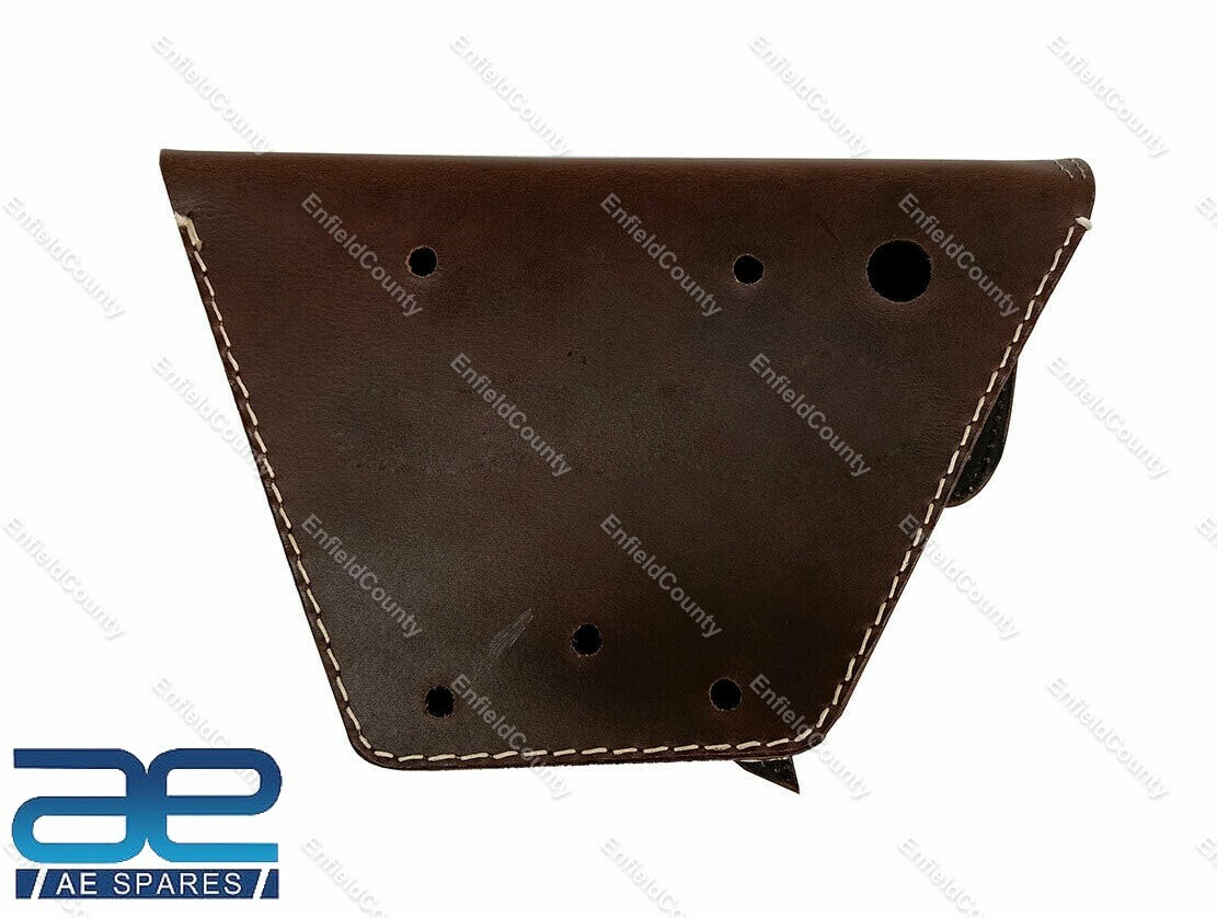 For Royal Enfield Interceptor 650cc Side Panel Bag Genuine Leather Brown 