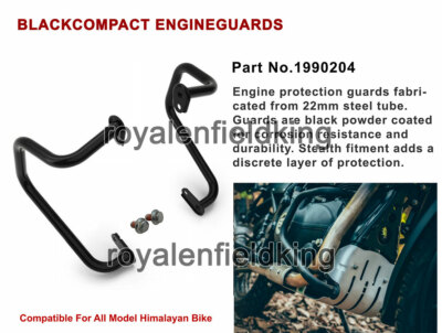 Genuine Royal Enfield Himalayan & Scram 411 Compact Engine Guard, Black