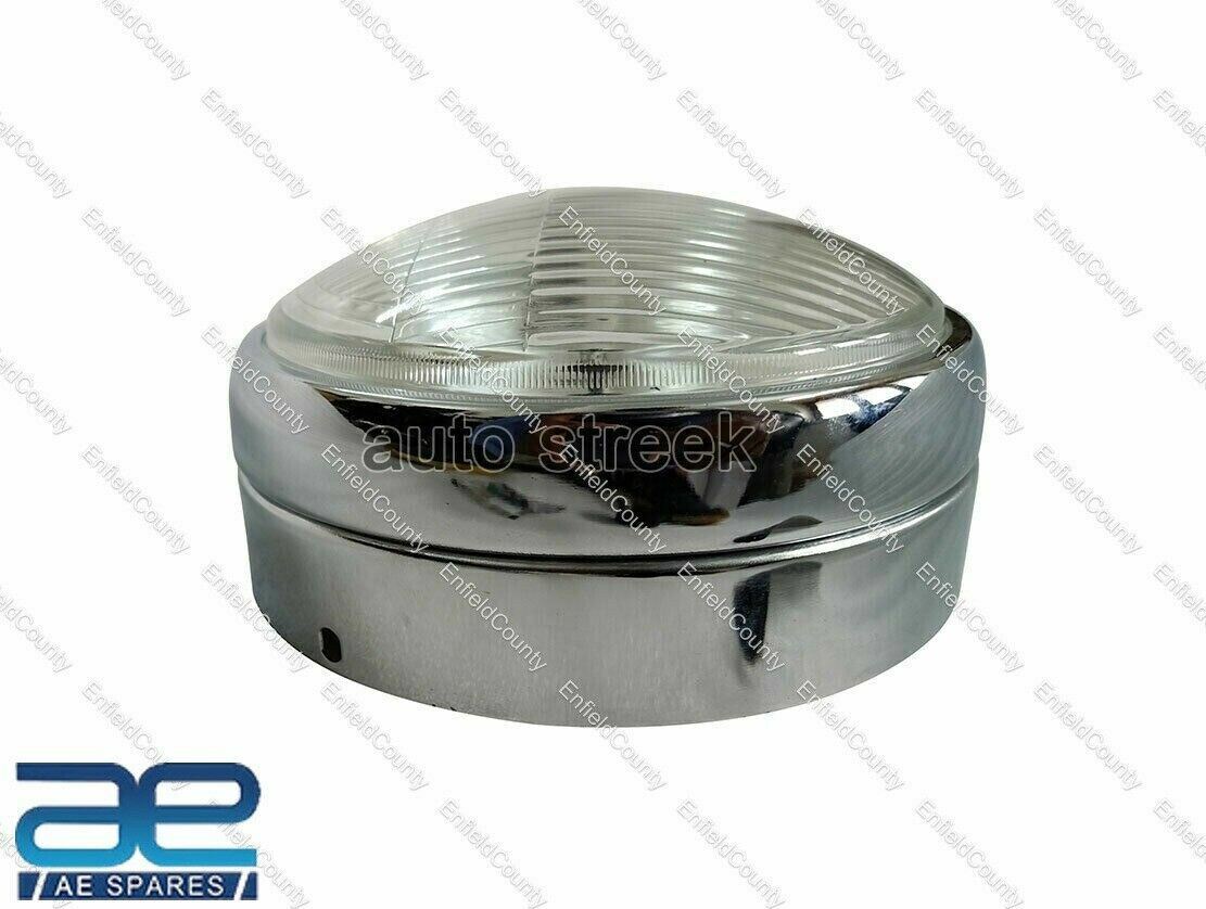 FOR ROYAL ENFIELD CLASSIC 350 500CC CHROME HEADLIGHT HEADLAMP+ INDICATOR SET  