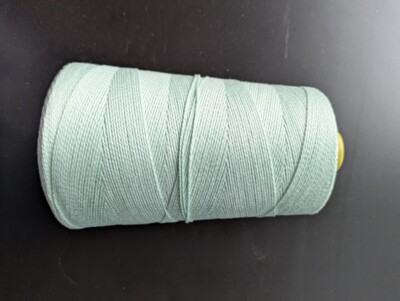 Cone Cotton Crochet Thread Yarn Size 10 - 3 Ply light mint color - no label