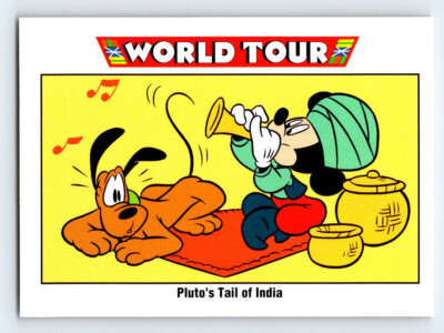 1991 Impel Disney World Tour Pluto's Tail of India #185 - Mickey Mouse & Pluto