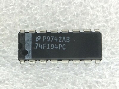 74F194PC NSC 74F194N IC REGISTER BIDIRECT 4BIT 16-DIP 5 PIECES