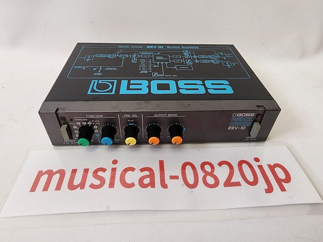 Boss RRV-10 Vintage Digital Reverb Guitar Effects Half Rack