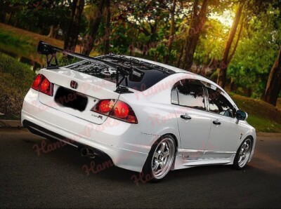For Honda Civic FD6 Fd1 2006-2011 For Mugen Style Rear Bumper Extension Diffuser