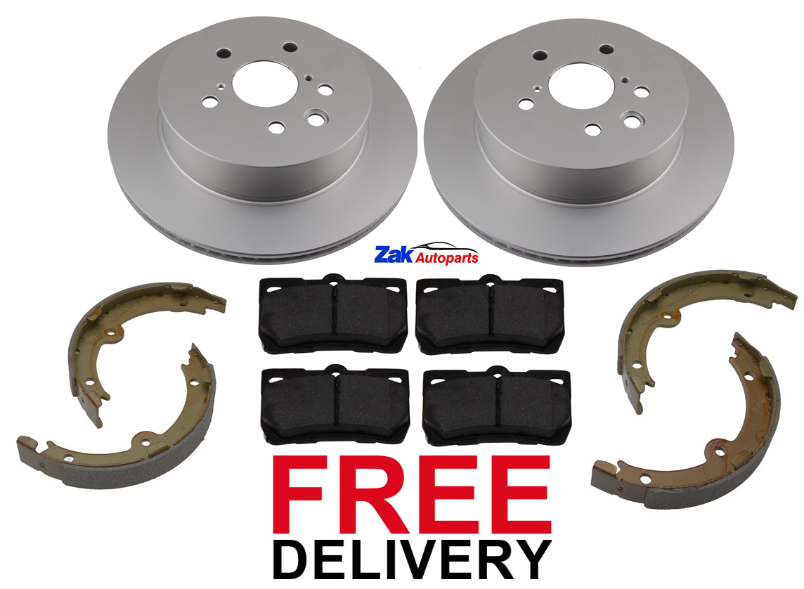 FOR LEXUS IS220D IS250 (20052011) REAR BRAKE DISCS & PADS & HANDBRAKE
