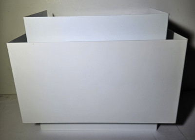 Vintage White 3 Tier Wall Side Light Sconce Mid Century Modern Postmodern Era