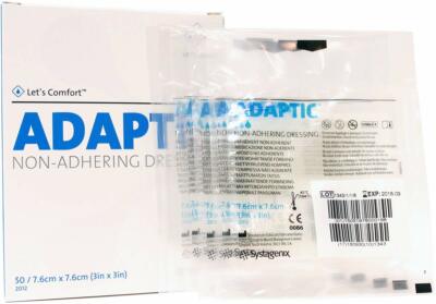 Non Adherent Dressing Adaptic 3 X 3 Inch Sterile Box of 50
