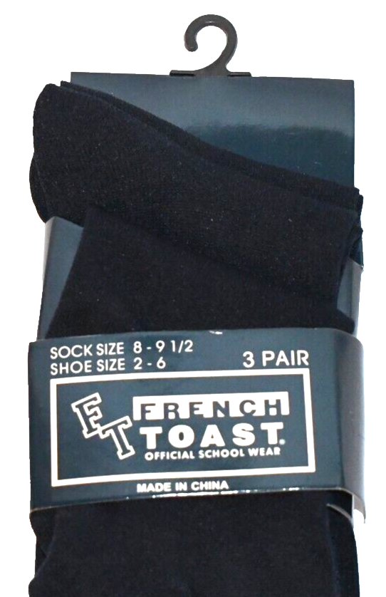 NIP French Toast Boy's Over The Calf Dress Socks Sock Size 8-9.5 Shoe Size 2-6  - Picture 2 of 13