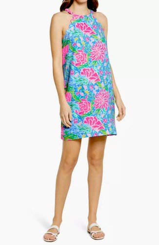 Lilly Pulitzer NWT Tabby Shift Zanzibar Blue Bunny Business